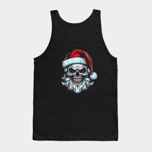 Skull Santa Claus Tank Top
